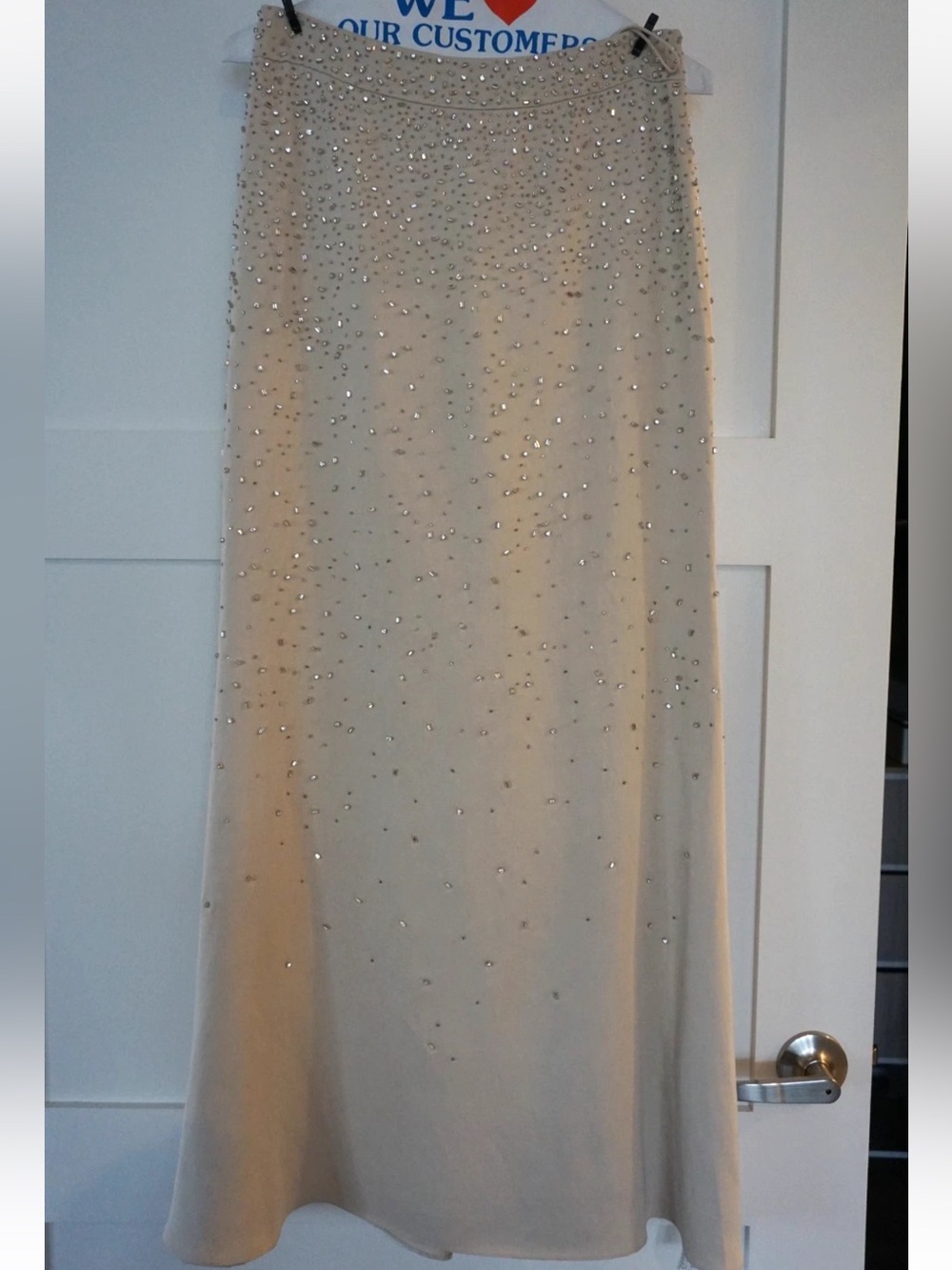 TWP Custom Bridal Rehearsal 2-Piece Matching Set Crystal Beaded Skirt Top Size 2 - Picture 3 of 12